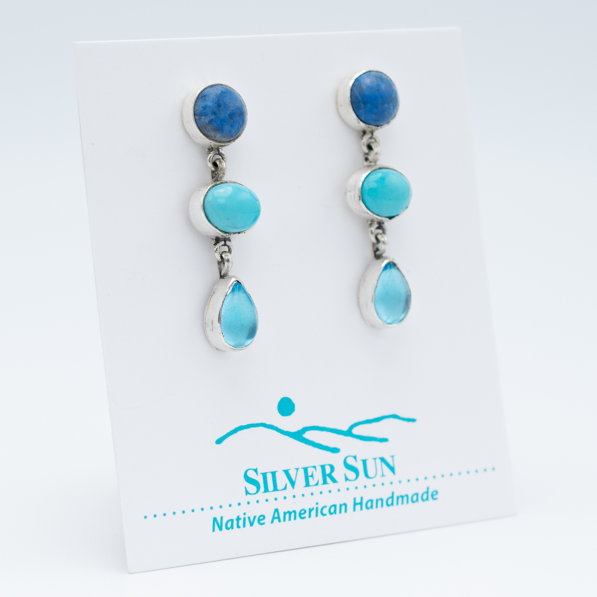 Mixed Gemstone Earrings - Image 2