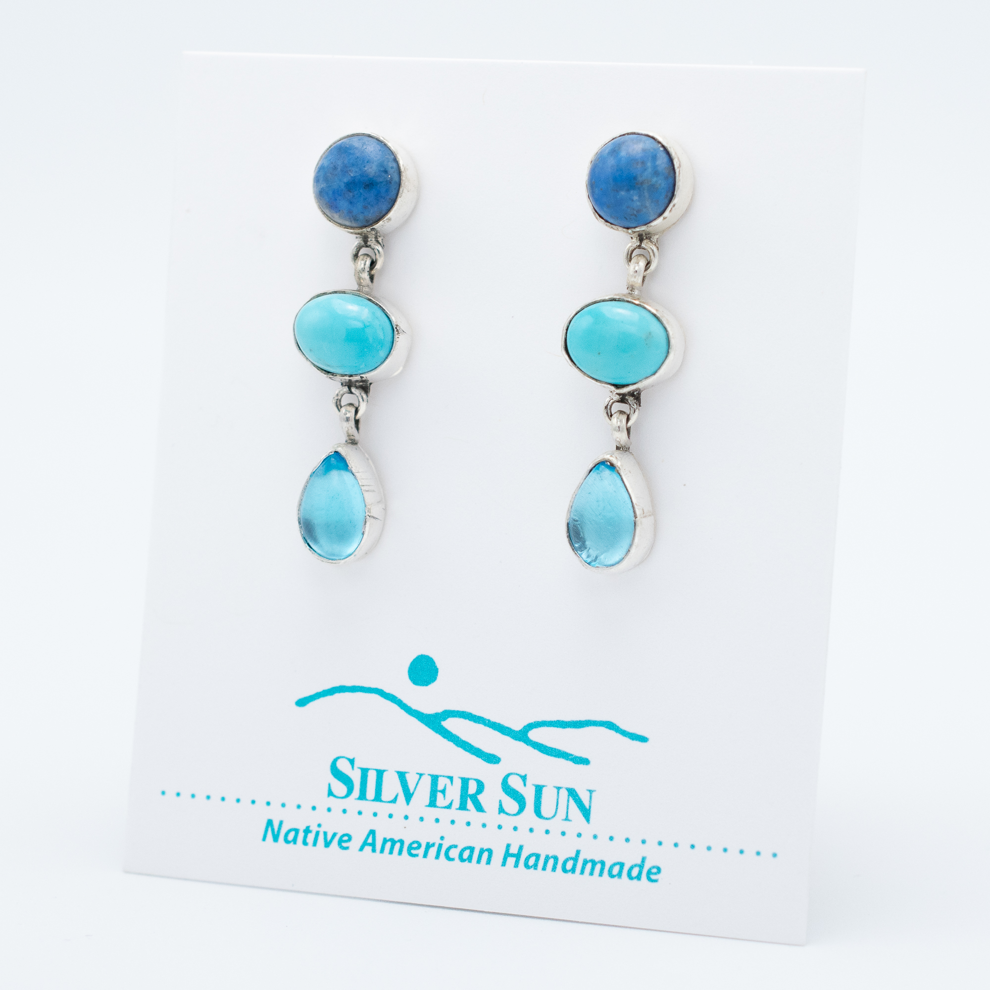 Mixed Gemstone Earrings - Image 3