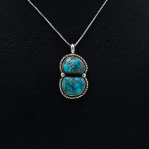 Apache Blue Turquoise Pendant